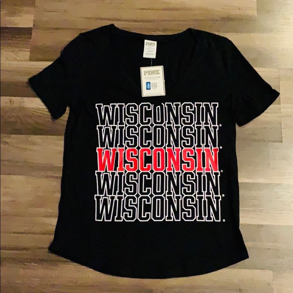 PINK Wisconsin Tee
